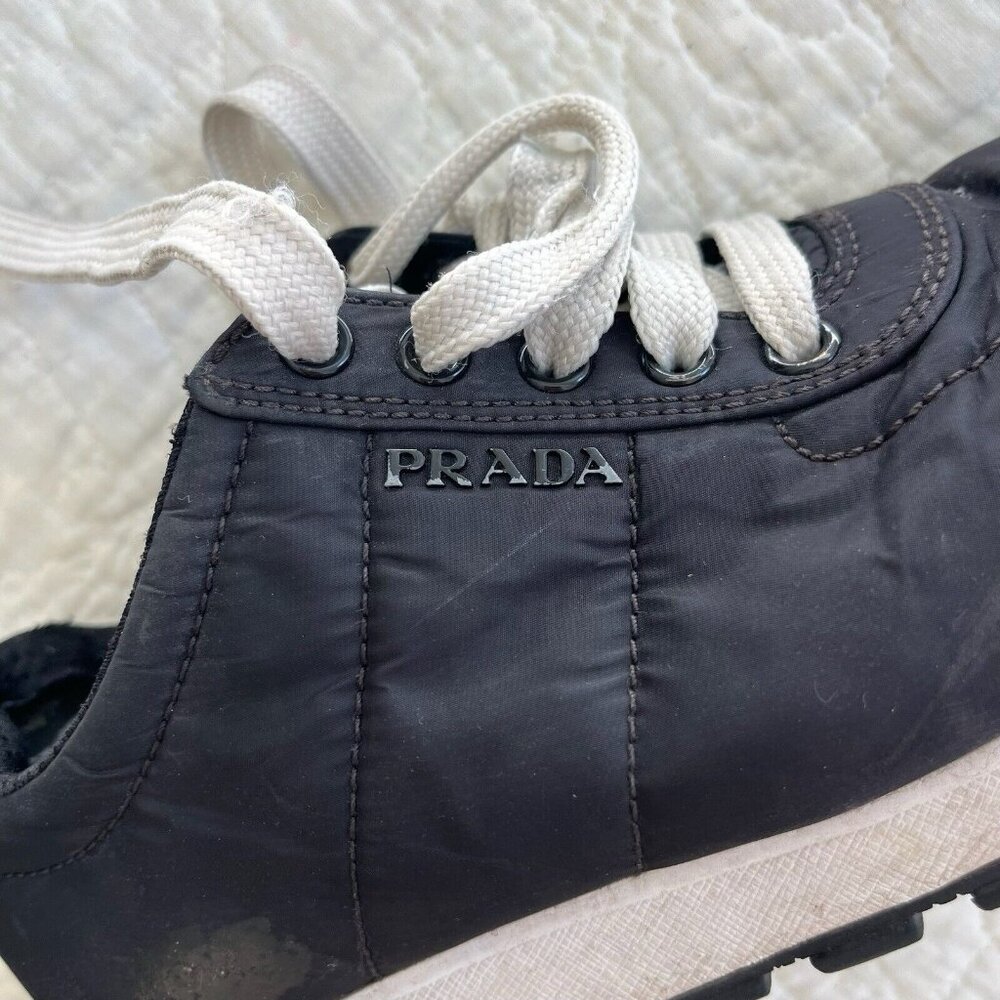PRADA Women’s Re-Nylon Sneakers in Black Size EU35 - Picture 9 of 9